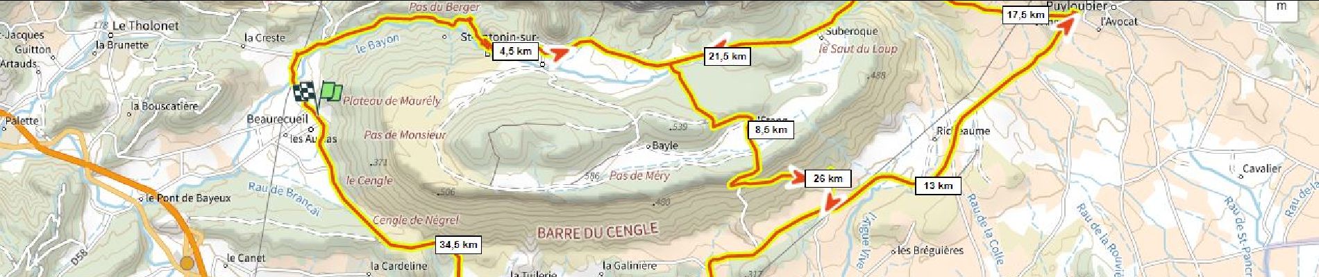 Trail Road bike Beaurecueil - le 8 du Cengle D+750m - Photo