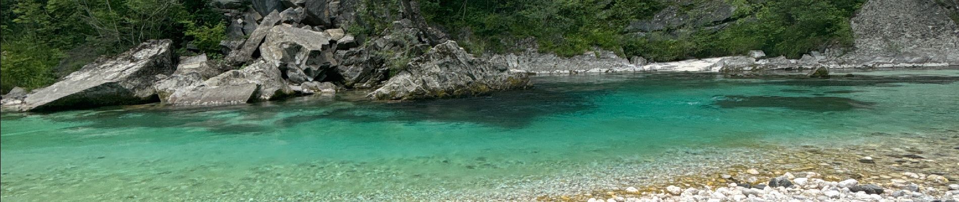 Randonnée Marche Bovec - Bovec et la rivière Soča - Photo