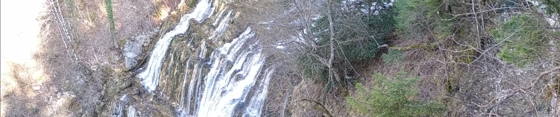 Tocht Stappen La Chaux-du-Dombief - Hérisson 28-2-21 - Photo