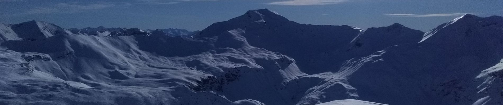 Randonnée Ski de randonnée Orcières - Le chapeau rouge - Photo