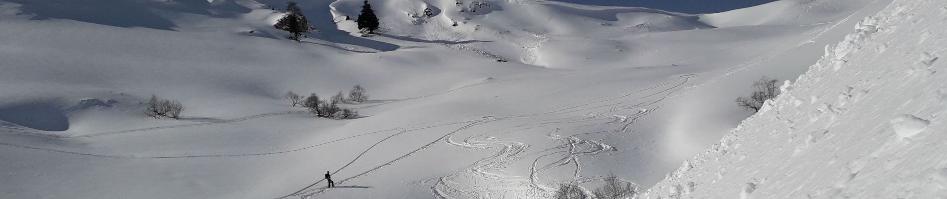 Randonnée Raquettes à neige Bourg-d'Oueil - Pierrefitte col - Photo