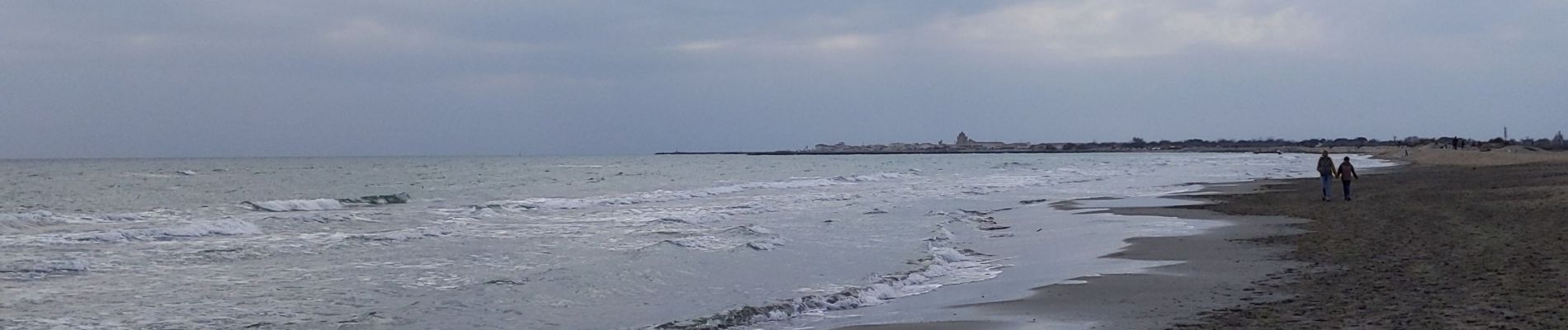 Tocht Stappen Saintes-Maries-de-la-Mer - boucle sur la digue de mer - Photo