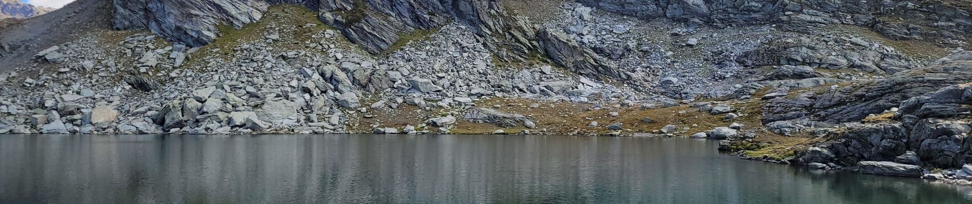 Tocht Stappen Montvalezan - passage de la Louie blanche et lac du retour - Photo