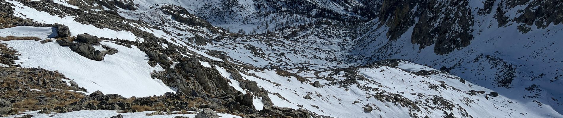 Tocht Sneeuwschoenen Isola - Cime de Tavels  - Photo