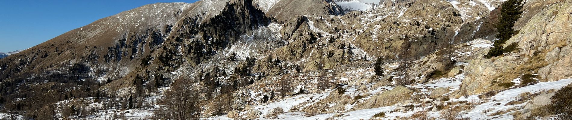 Randonnée Raquettes à neige Saint-Martin-Vésubie - Col de Fremamorte hiver - Photo