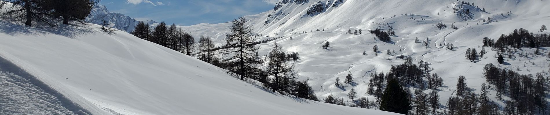 Randonnée Raquettes à neige Vars - vars col de 3kms 186m - Photo