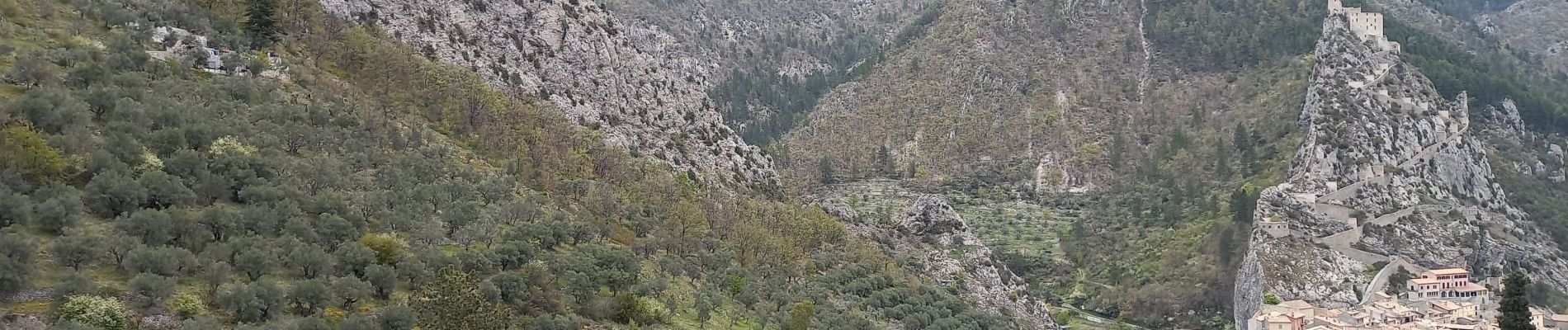 Tocht Stappen Entrevaux - Bay - Photo