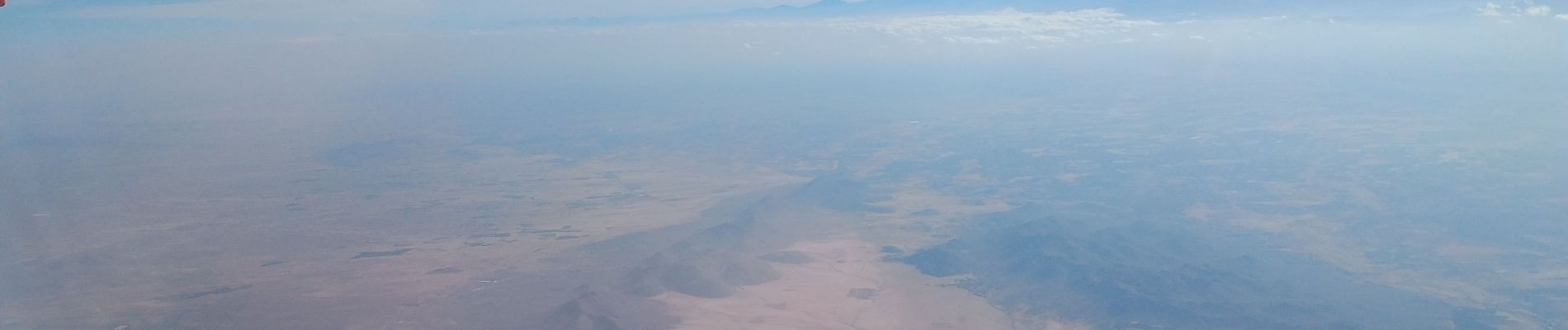 Tocht Vliegtuig arrondissement de Menara المنارة - Vol Marrakech Bale Mulhouse  - Photo