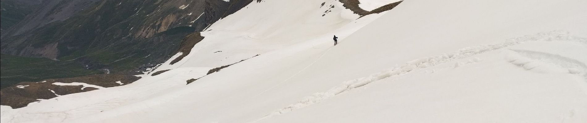 Excursión Esquí de fondo Valloire - Tricotage pic blanc du Galibier, petit Galibier ouest.. - Photo