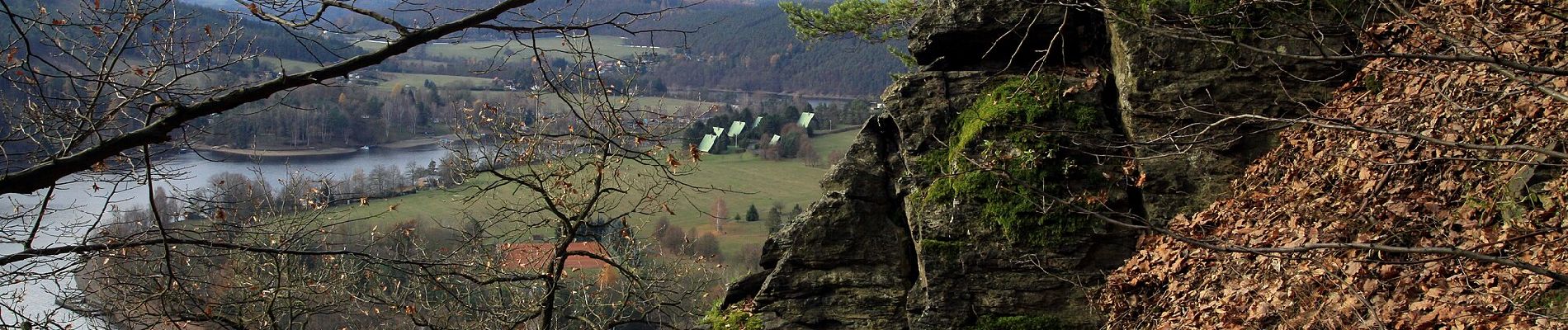 Randonnée A pied Nalžovice - NS Drbákov - Albertovy skály - Photo