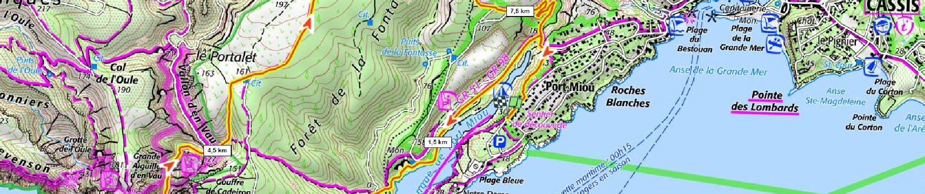 Tocht Stappen Cassis - Port Miou EnVau 370m+ boucle depuis Cassis - Photo