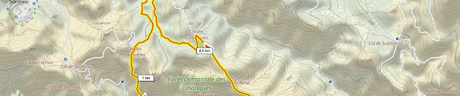 Tour Wandern Marseille - P des Baumettes Sormiou Carrefour Col des Escoutines P des Baumettes - Photo