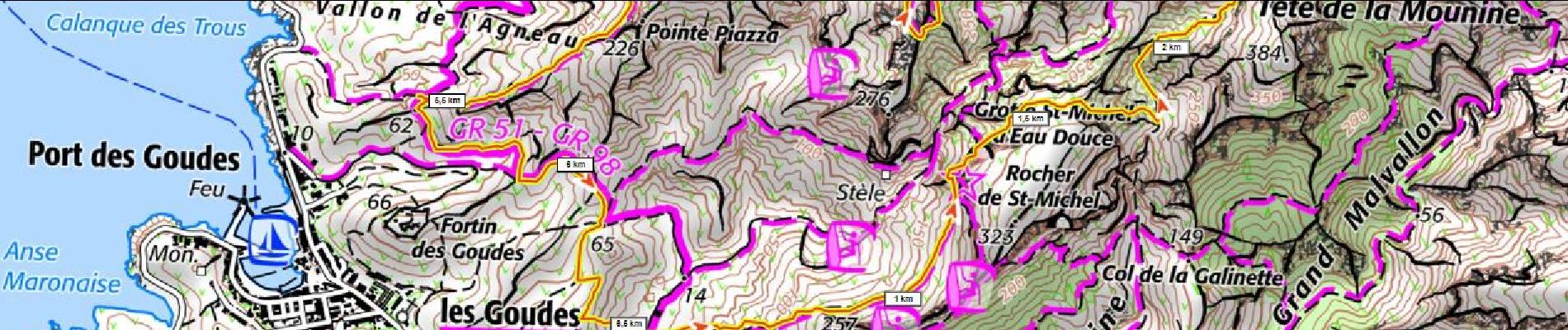 Trail Walking Marseille - Marseilleveyre 520m+ sommet depuis Callelongue - Photo