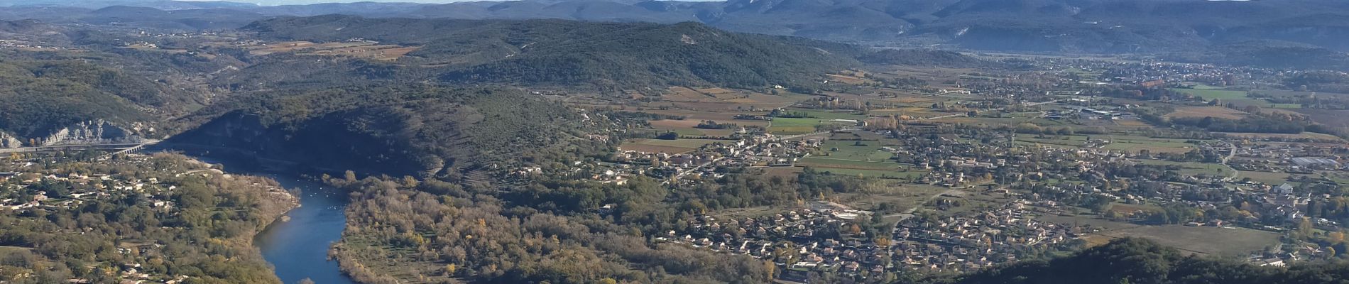 Tour Wandern Grospierres - sampzon - Photo