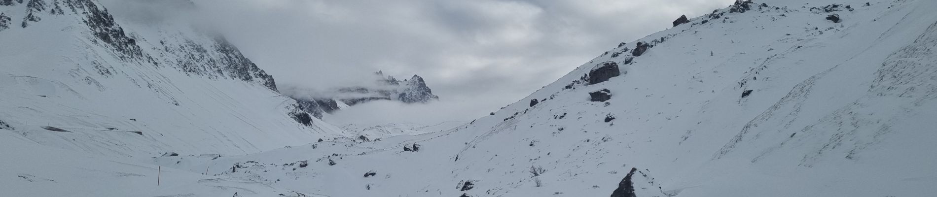 Tocht Sneeuwschoenen Valloire - plan Lachat - Photo