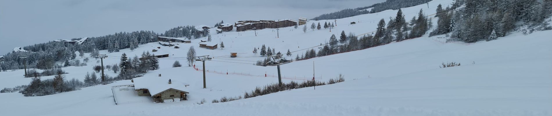 Trail Snowshoes Bourg-Saint-Maurice - Les Arcs (Le Chantel) vers Gare intermédiaire du Transarc - Photo