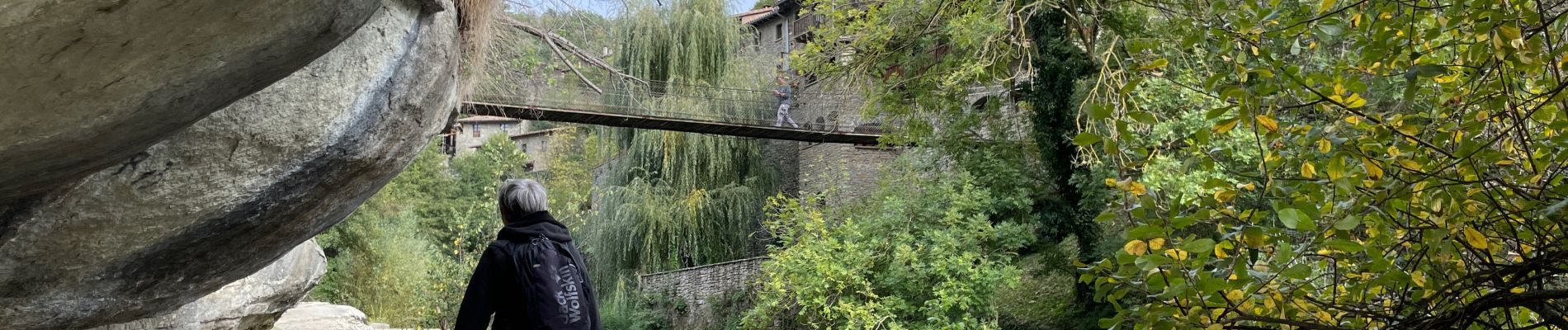 Tocht Stappen Rupit i Pruit - Passage du Carreguell Rupit  - Photo