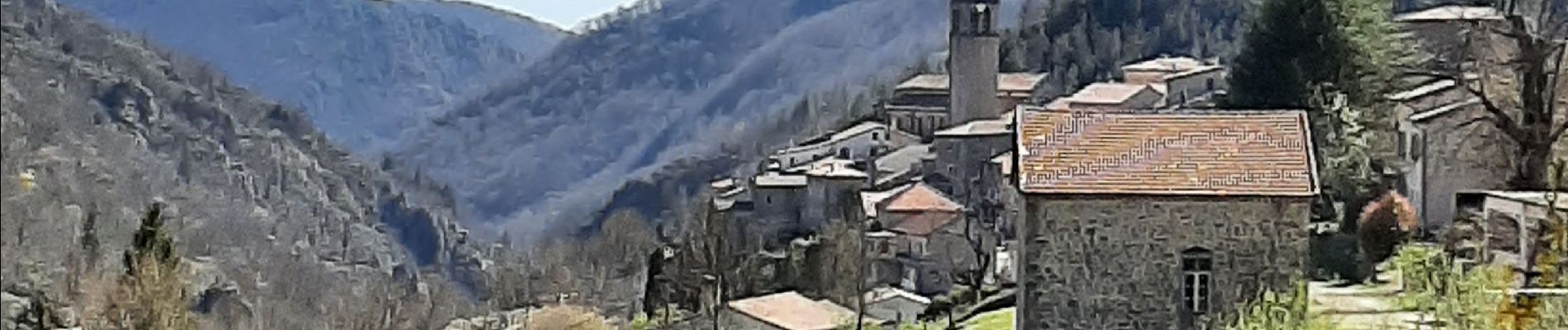 Tocht Stappen Vallées-d'Antraigues-Asperjoc - Le Mazoyer depuis Antraigues. - Photo