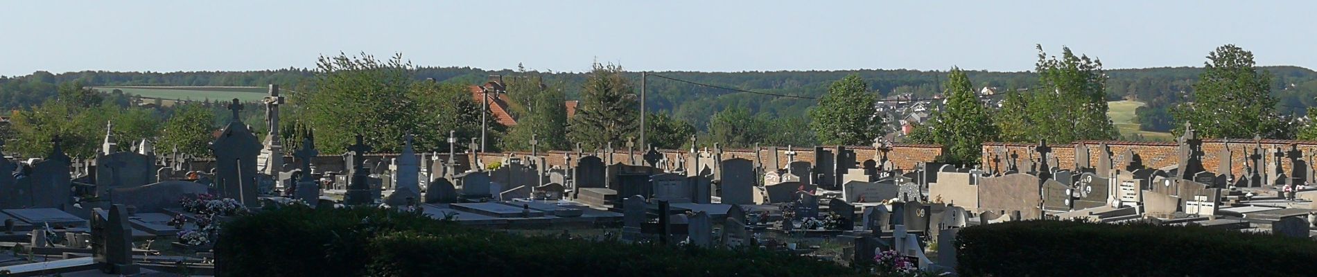 POI Kasteelbrakel - Vue sur le cimetière de Braine-Le-Château. - Photo
