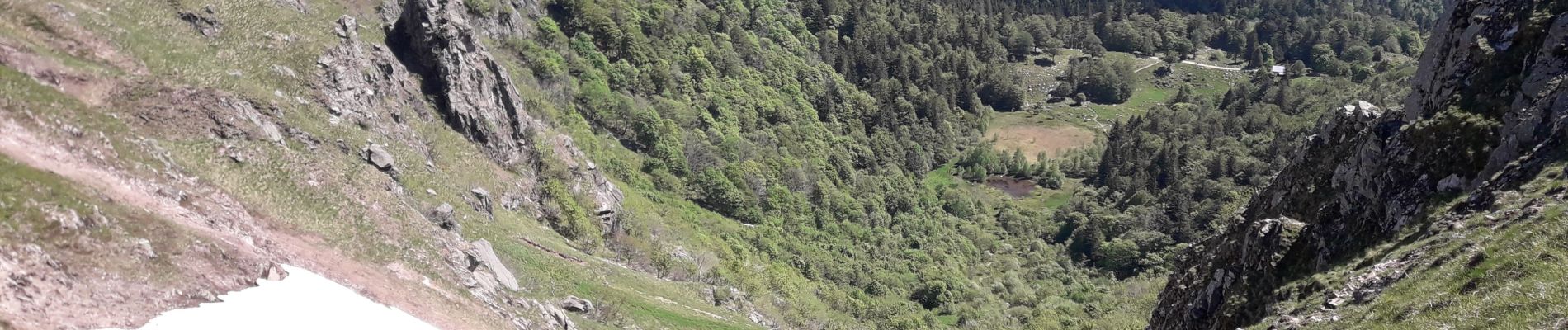 Randonnée Marche La Bresse - le sentier des roches ... le Hohneck depuis la route des crêtes  - Photo