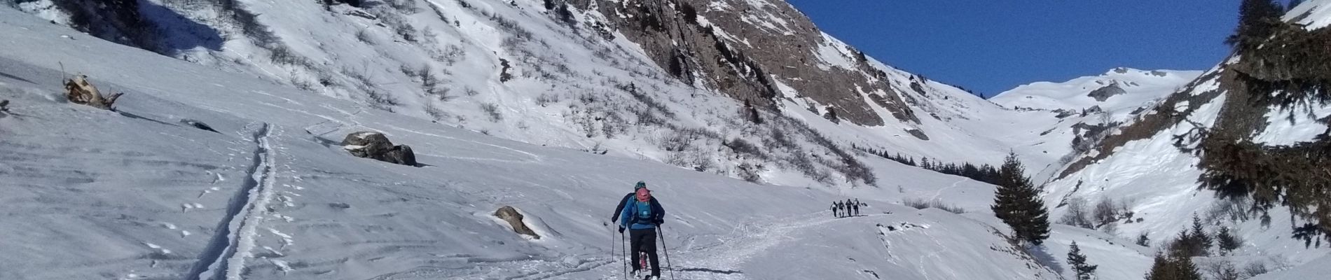 Excursión Esquí de fondo Aime-la-Plagne - le Crêt du Rey face Est - Photo