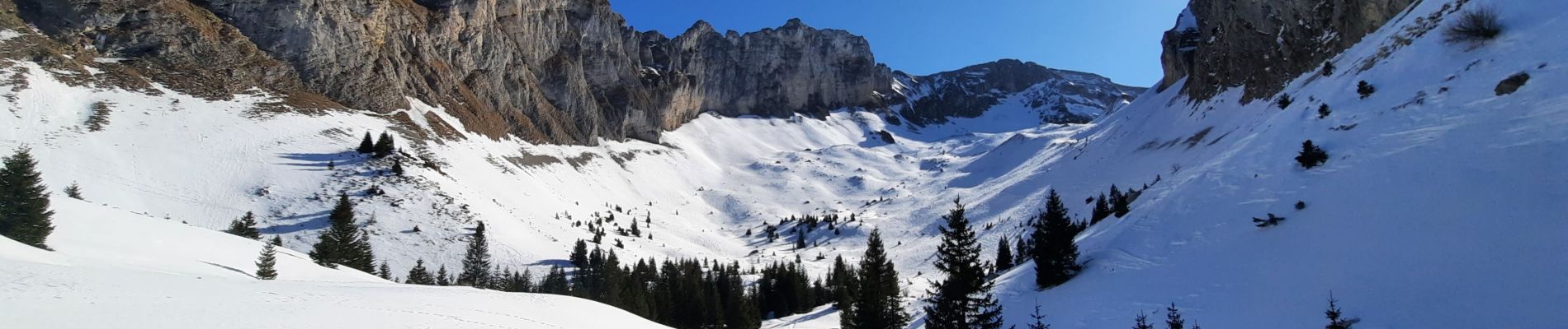 Tour Skiwanderen Le Dévoluy - vallon froid bis - Photo