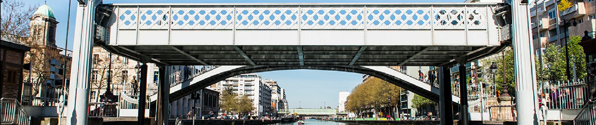 Point of interest Paris - Pont levant de la rue de Crimée - Photo