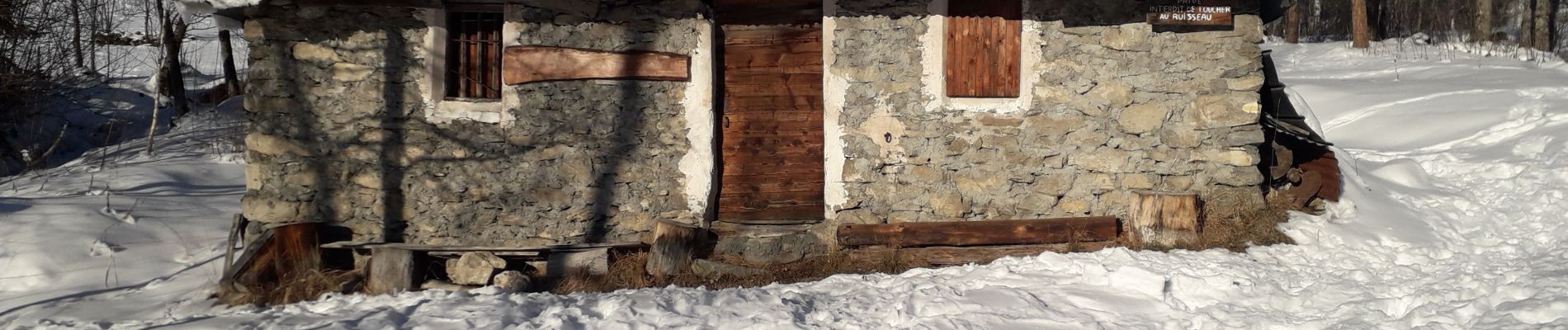 Tour Schneeschuhwandern Saint-François-Longchamp - la planche - lac du loup - Photo