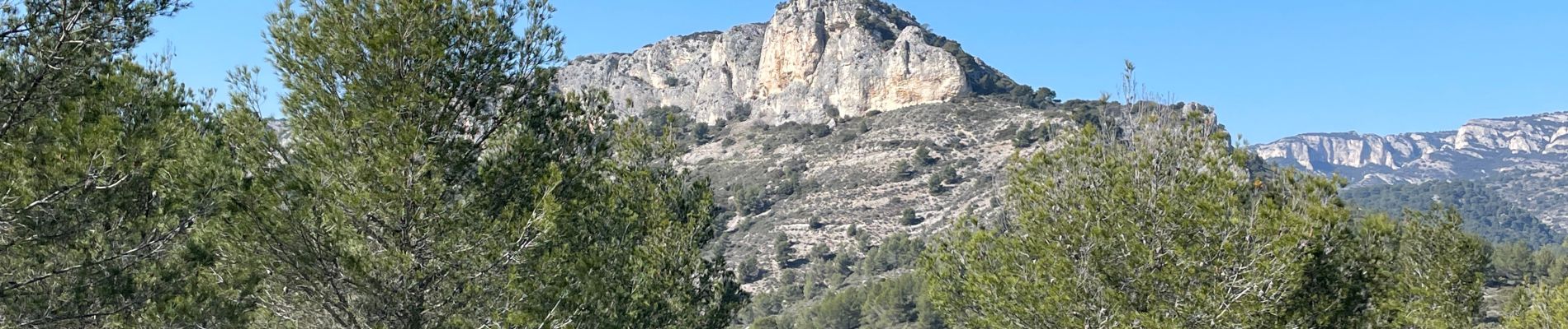 Tour Wandern Mérindol - PF-Mérindol - Dessus de Mérindol par les Chemins de l'Apied et des Bouigues - Vallon des Porcs - CP - Photo