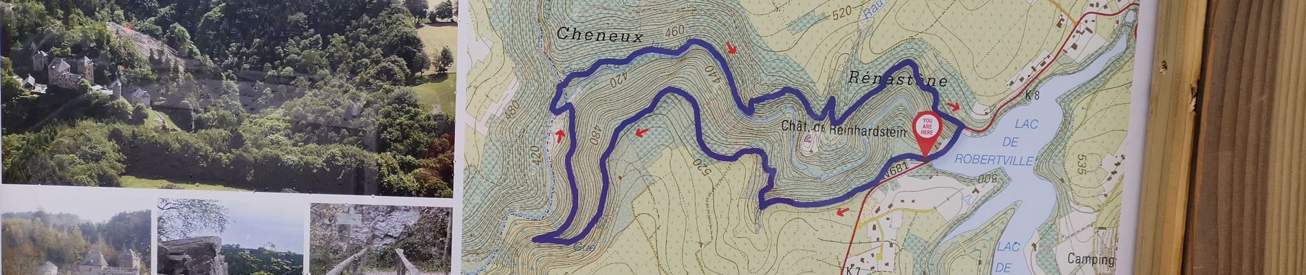 Tocht Stappen Waimes - ROBERTVILLE ... par le Château de REINHARDSTEIN.  - Photo