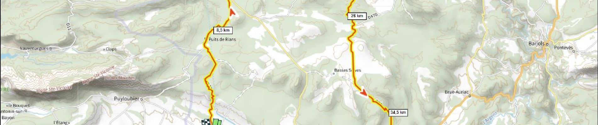 Excursión Bici de carretera Pourrières - Rians Seillons D+840m depuis Pourrières - Photo