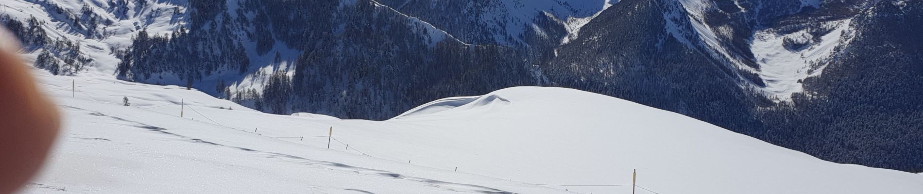 Tocht Sneeuwschoenen Risoul - risoul l'homme de pierre - Photo