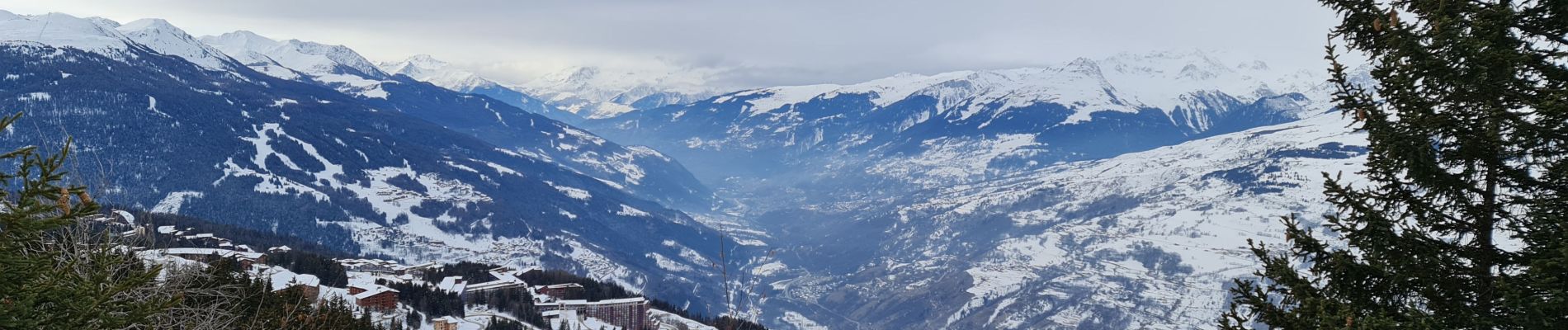 Tocht Sneeuwschoenen Bourg-Saint-Maurice - Les Arcs Chantel vers l'Altiport en boucle  - Photo