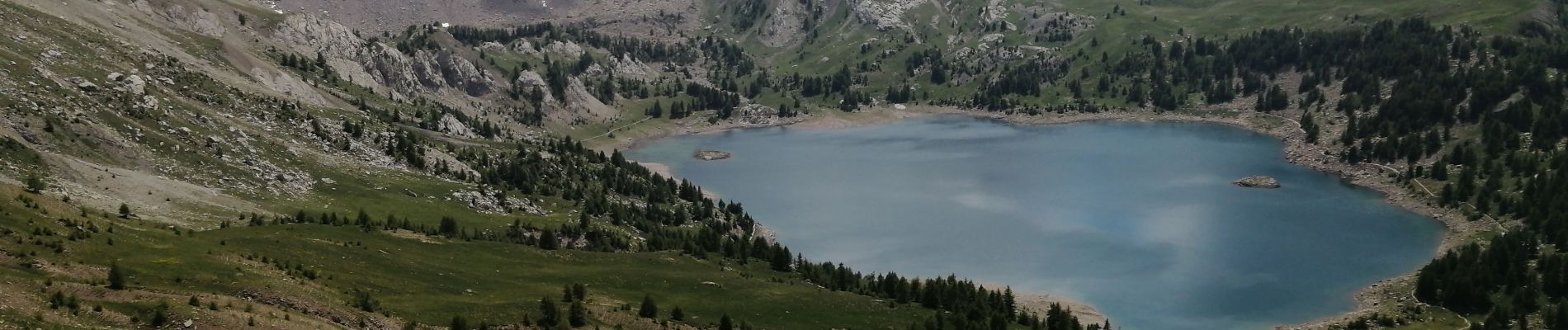 Randonnée Marche Uvernet-Fours - col de la petite cayolle lac d alos pas du Lauzon  - Photo