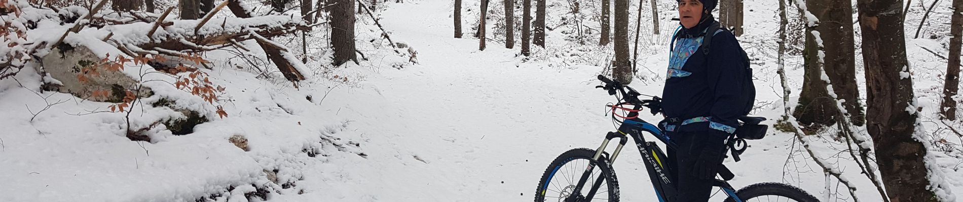 Tocht Mountainbike Seyssins - Seyssins - Poussebou en vttae dans la neige - Photo