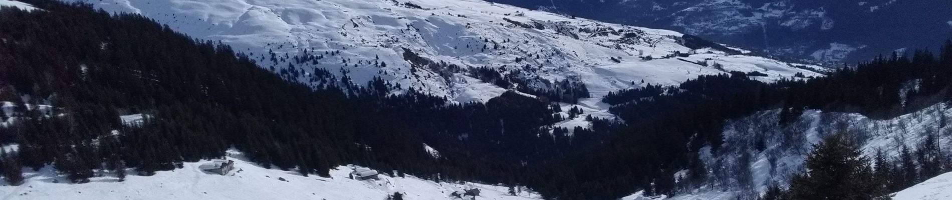 Percorso Sci alpinismo La Plagne-Tarentaise - La Chaille. col à l'ouest du Rocher st Laurent - Photo