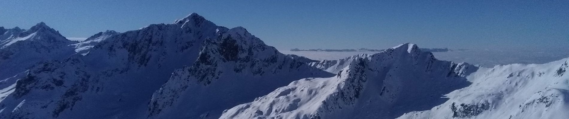 Trail Touring skiing La Léchère - pointe des Arangles - Photo