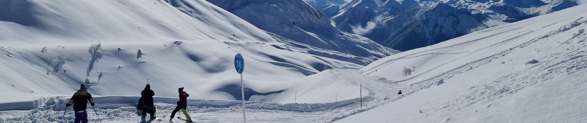 Excursión Raquetas de nieve La Plagne-Tarentaise - La Plagne Village, Col de la grande Forcle, Dou du Praz, La Bergerie, La Plagne Village. - Photo