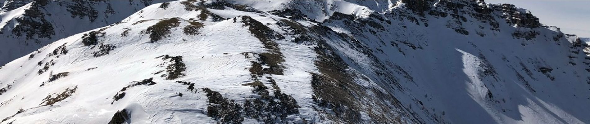 Tocht Sneeuwschoenen Saint-Dalmas-le-Selvage - Croix de Carlé en Hiver - Photo