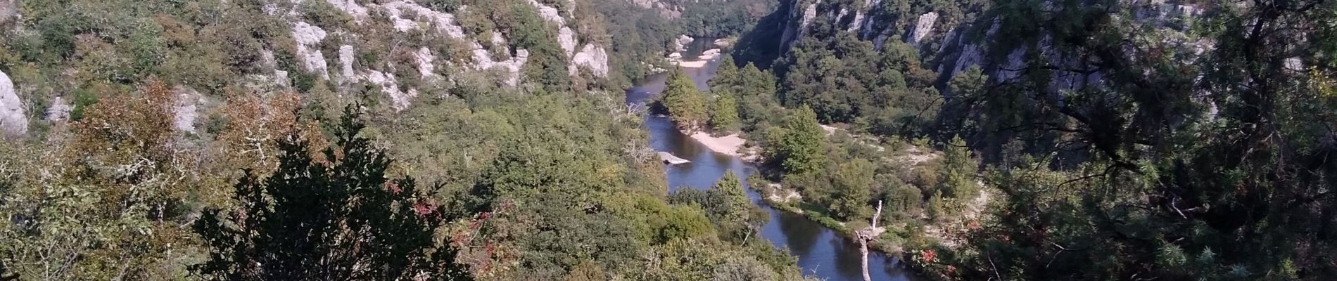 Randonnée Marche Berrias-et-Casteljau - 2020-09-18 - Casteljau  - circuit des corniches du Chassezac + circuit  de l’ermitage de St Eugène (Circuits  jaune puis  circuit  bleu). - Photo