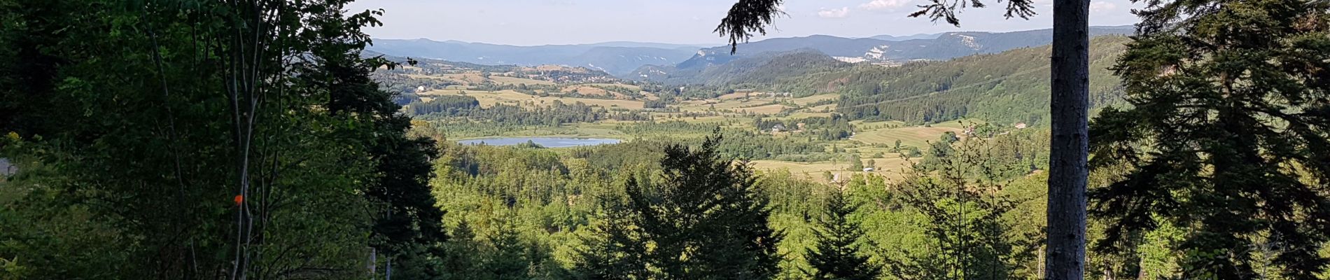 Trail Mountain bike Charix - Retour lac Genin par lac de Viry - Photo