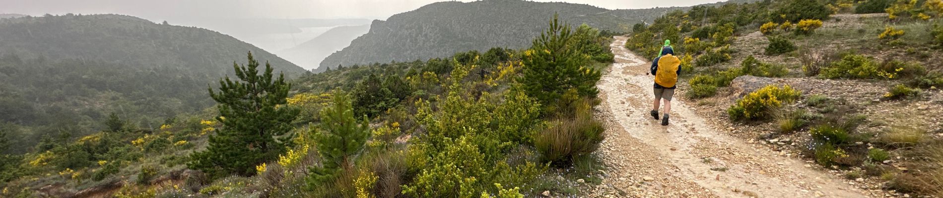 Percorso Marcia Moustiers-Sainte-Marie - Moustier route romaine 11,5 Km - Photo