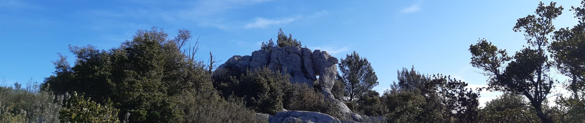 Trail Walking Signes - L'éléphant de pierre  aven du dragon - Photo