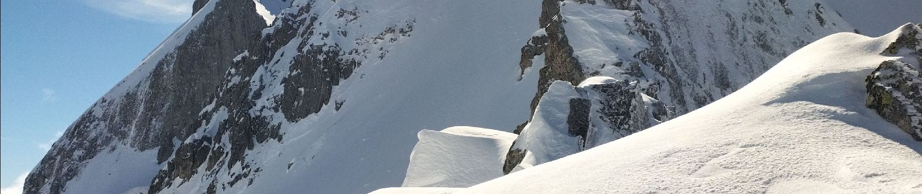 Tocht Ski randonnée La Léchère - vers le col des aiguillons et de la Valette  - Photo