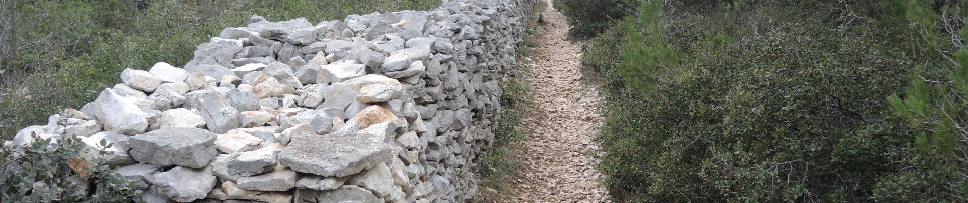 Tocht Stappen Lagnes - PF-Lagnes-Mur de la peste - Reco - Photo