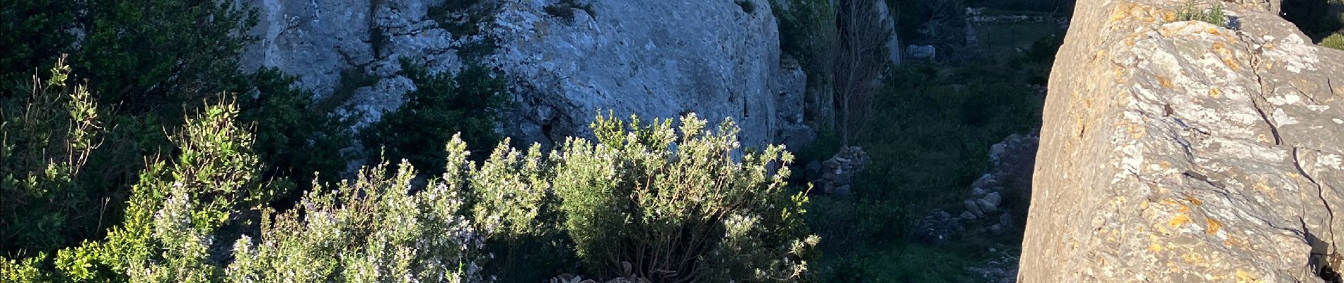 Tocht Stappen Mouriès - Les Caisses de Jeanjean(6KK 100D+) V5 retour Golf - Photo