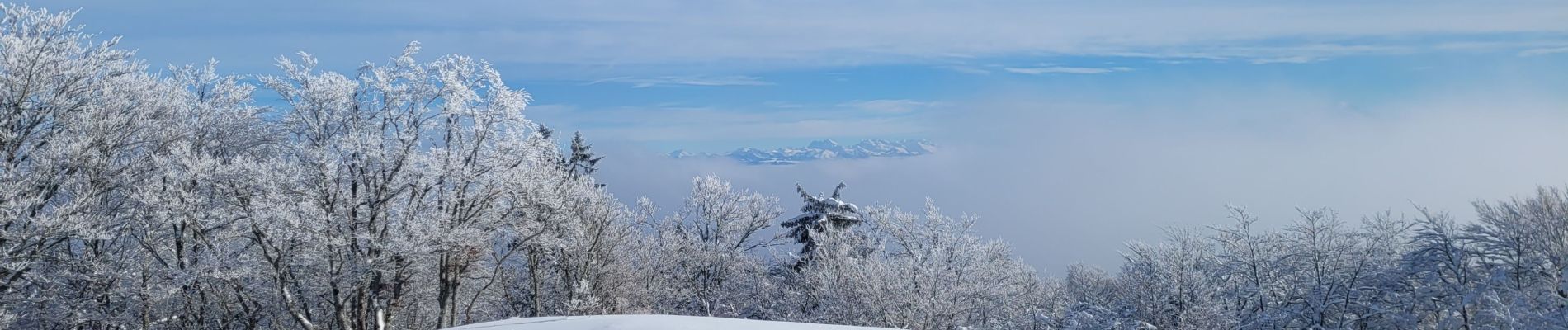 Randonnée Raquettes à neige Haut Valromey - raquettes la chapelle de retort croix de montlery - Photo