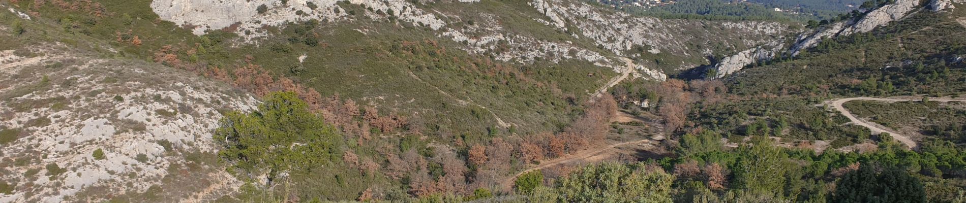 Tocht Elektrische fiets Marseille - GARLABAN ANTENNES 23 12 2022 - Photo