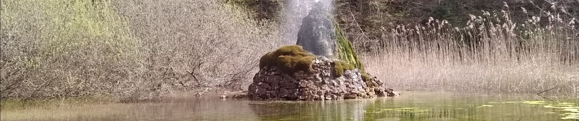 Tocht Stappen Saint-Cassin - jet d'eau de Saint Cassin - Photo