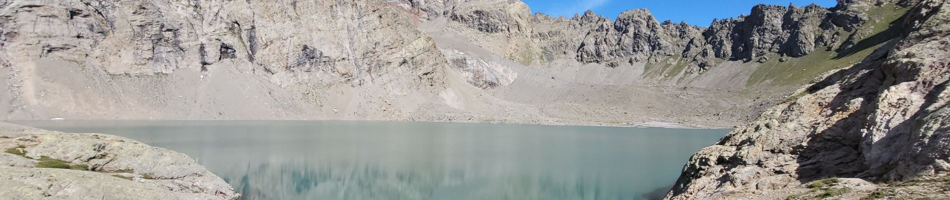 Excursión Senderismo Vallouise-Pelvoux - lac de l'Eychauda col des Grangettes pas de l'âne et col de l'Eychauda - Photo